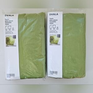 IKEA DVALA Twin Sheet Sets in Green